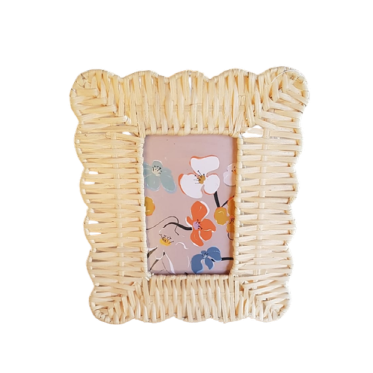 porta retrato em rattan - Imagem: 1