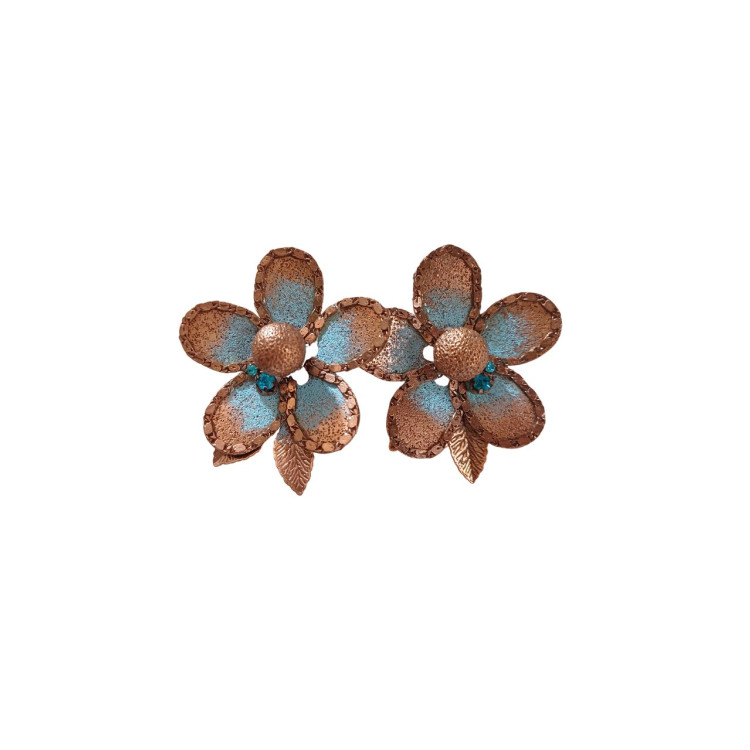 Brinco flor azul  - Imagem: 1