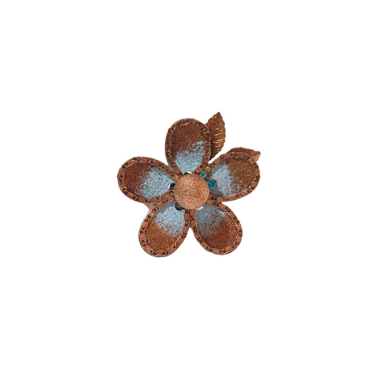 Anel flor azul - Imagem: 1