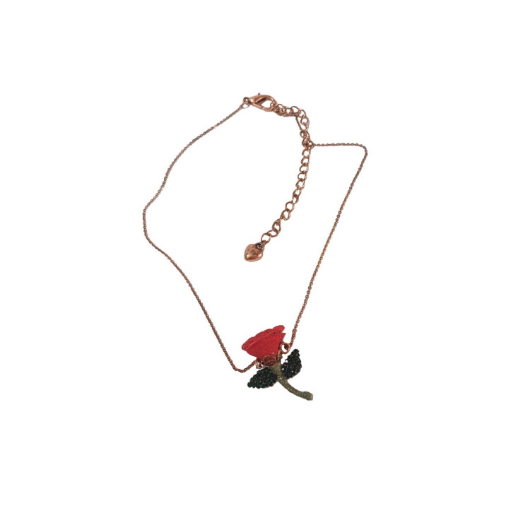 Colar pingente rosa vermelha  - Imagem: 1