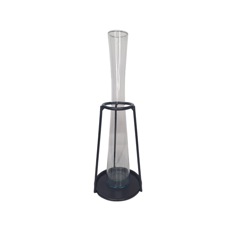 Vaso com suporte em metal P - Imagem: 1