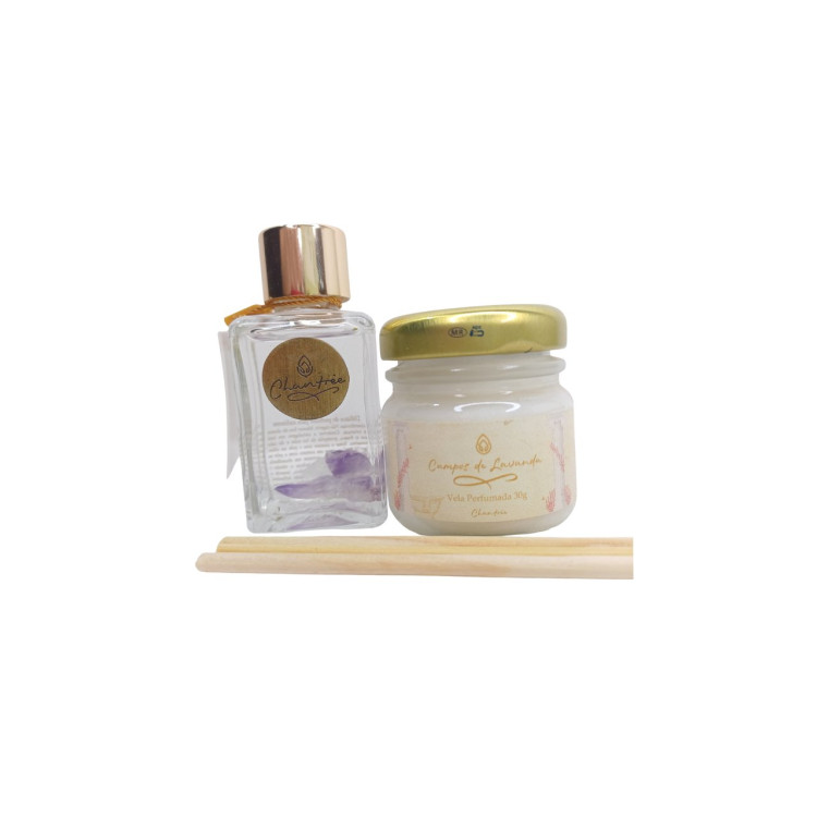 kit mini vela e difusor campos de lavanda  - Imagem: 1