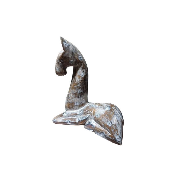 Escultura cavalo em madeira - Imagem: 1