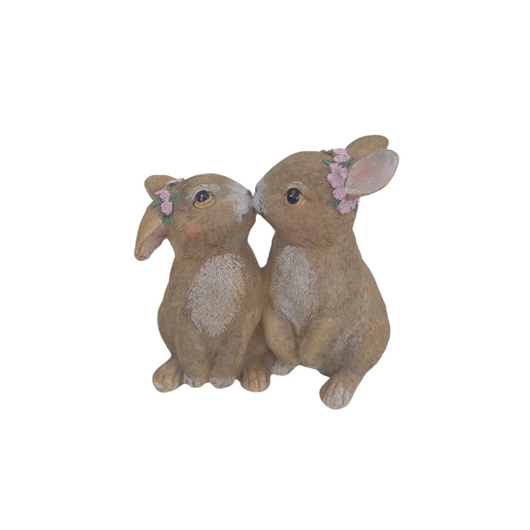 Enfeite coelhos beijinho - Imagem: 1