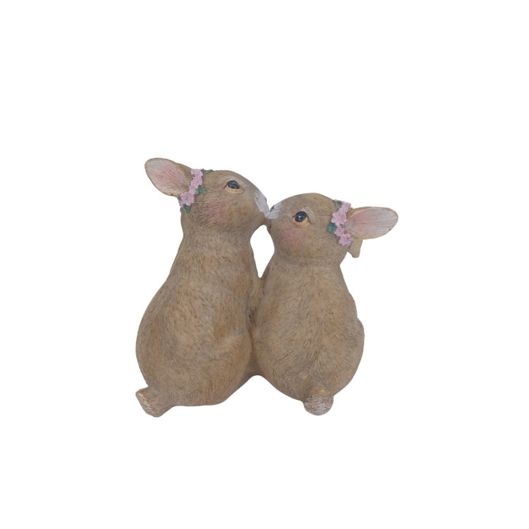 Enfeite coelhos beijinho - Imagem: 2