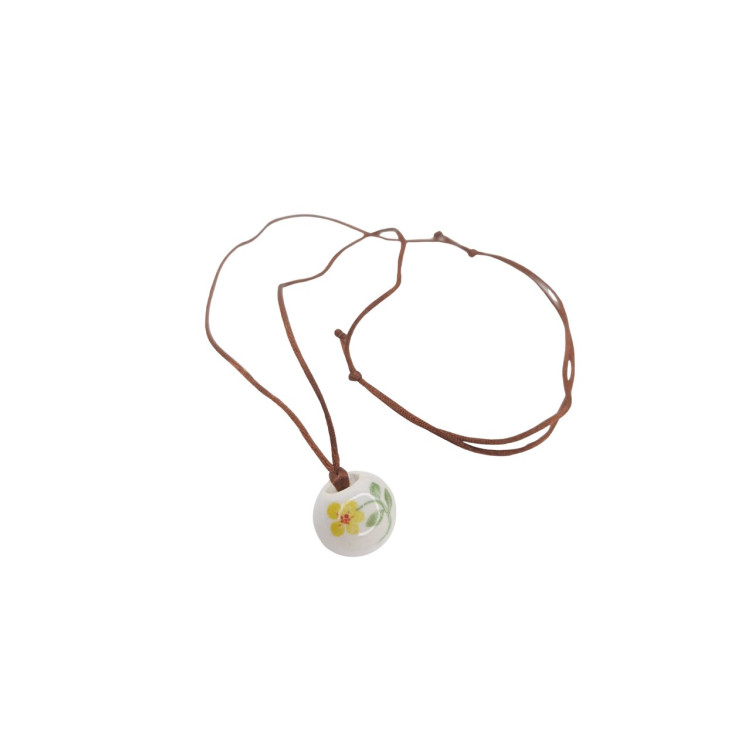 Colar difusor pessoal flor amarela - Imagem: 1