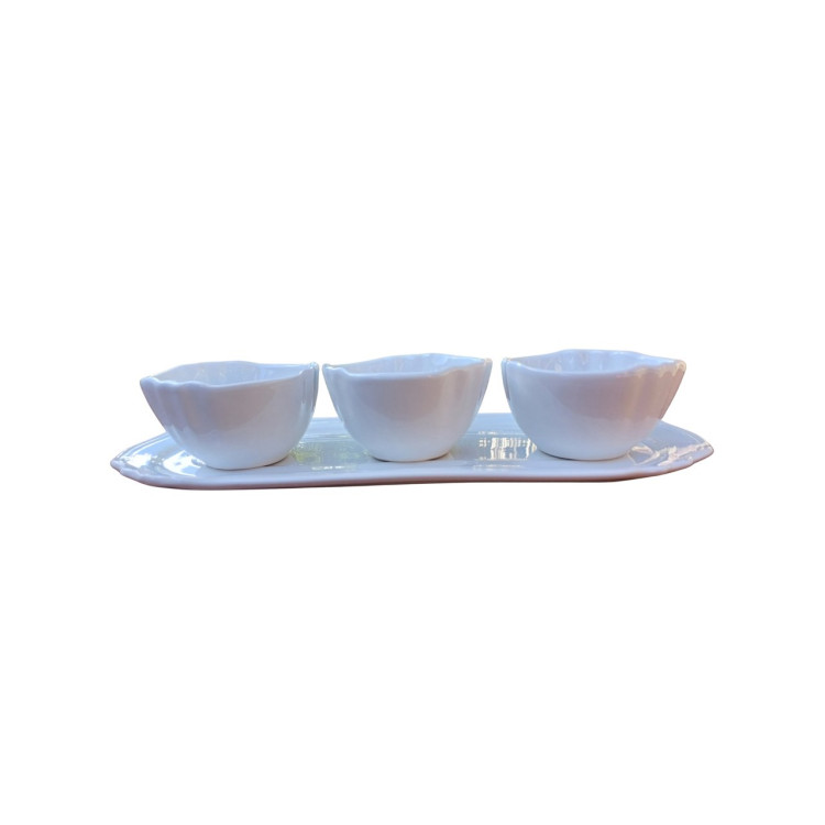 Conjunto Tunísia branco 4/ pçs - Imagem: 1