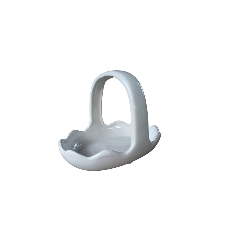 Cesta babado off-white - Imagem: 1