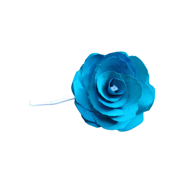 Difusor flor turquesa pavio  - Imagem: 1