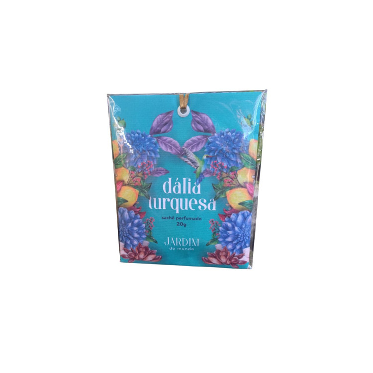 Sachê perfumado dalia turquesa 20g - Imagem: 1