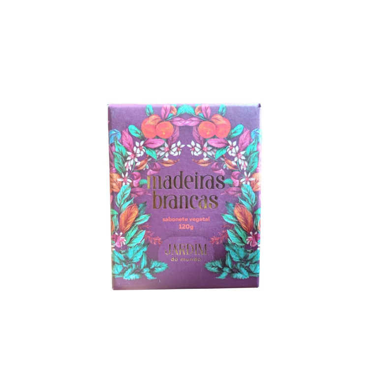 Sabonete Vegetal madeiras brancas - 120g - Imagem: 1