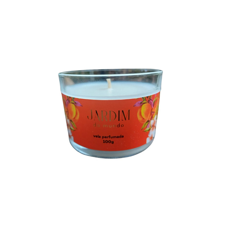 Vela perfumada flor de tangerina - 100g - Imagem: 1