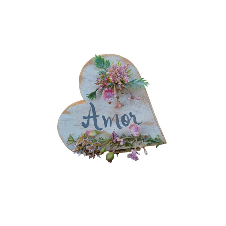 Coração de mesa amor rosa  - Imagem: 1