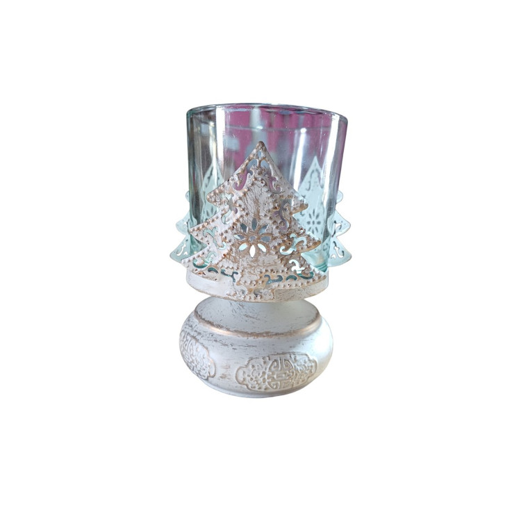 Porta velas c/ pé pinheirinho  - Imagem: 1