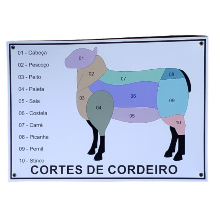 Placa  decorativa cordeiro - Imagem: 1