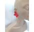 Brinco meia flor vermelho - Imagem: 2