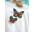 conjunto 2 broches borboletas strass - Imagem: 2