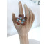 Anel flor azul - Imagem: 3