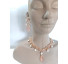 Conjunto pedra marrom com pérolas  - Imagem: 2