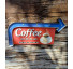 Placa de metal com luz coffee here - Imagem: 2