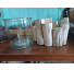 Vaso de vidro com suporte de madeira rustico - Imagem: 2