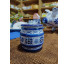 Pote com tampa azul e branco - Imagem: 2