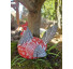 Galo vermelho com flores - Imagem: 2