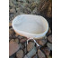 Cesta oval de fibra natural c/ foro - Imagem: 3