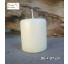 Vela pilar creme 06 x 07 cm - Imagem: 2