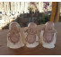 trio mini monges da sabedoria (branco) - Imagem: 2
