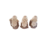 trio mini monges da sabedoria (marrom) - Imagem: 1