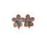 Brinco flor azul  - Imagem: 1