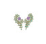 Brinco verde e roxo - Imagem: 1