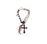 Colar crucifixo preto com tassel - Imagem: 1
