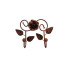 Cabideiro em metal dois ganchos flor - Imagem: 1