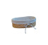 Cesta oval de fibra natural c/ foro - Imagem: 1