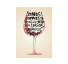 Placa decorativa taça de vinho - Imagem: 1