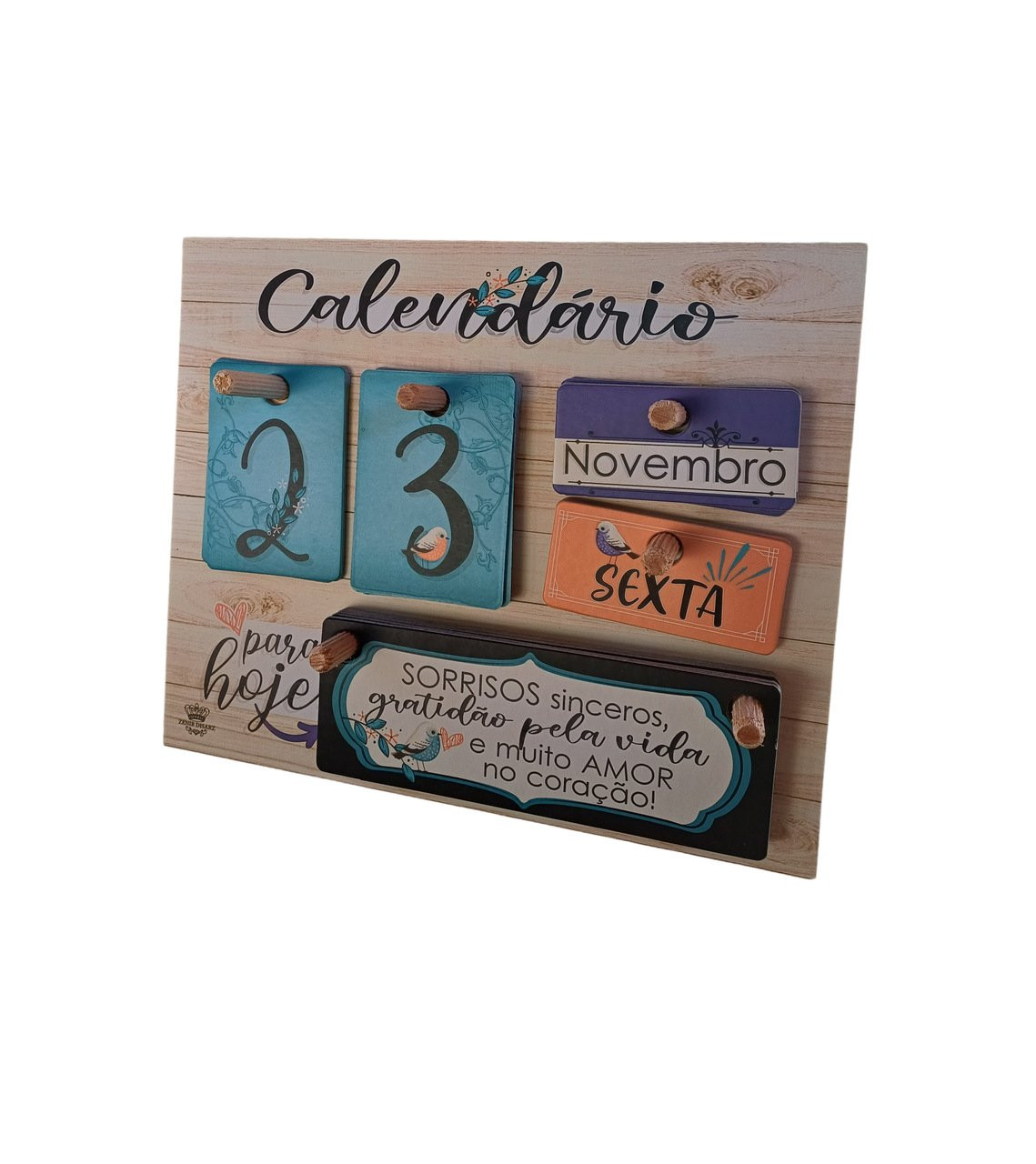 Calendário permanente colors