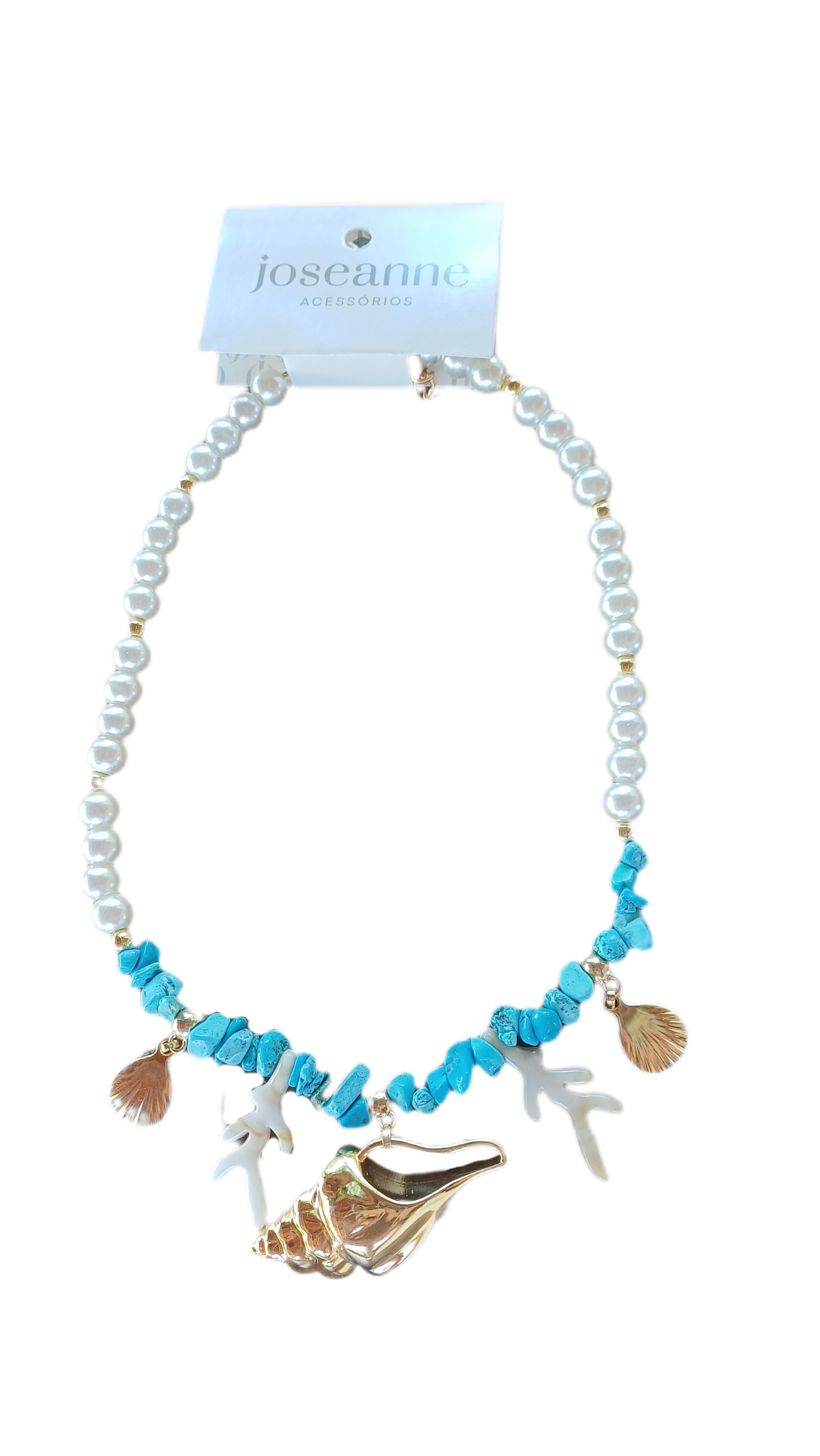 Colar fundo do mar azul 