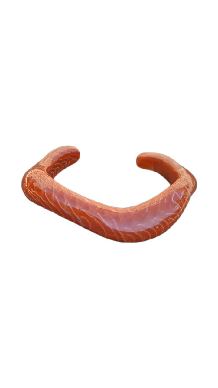 Pulseira coral em resina