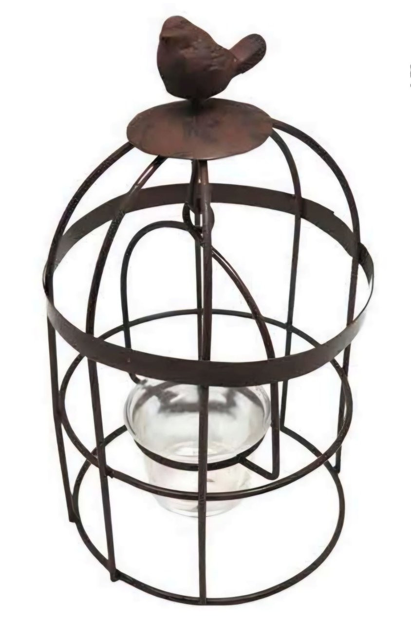 mini gaiola porta vela passarinho