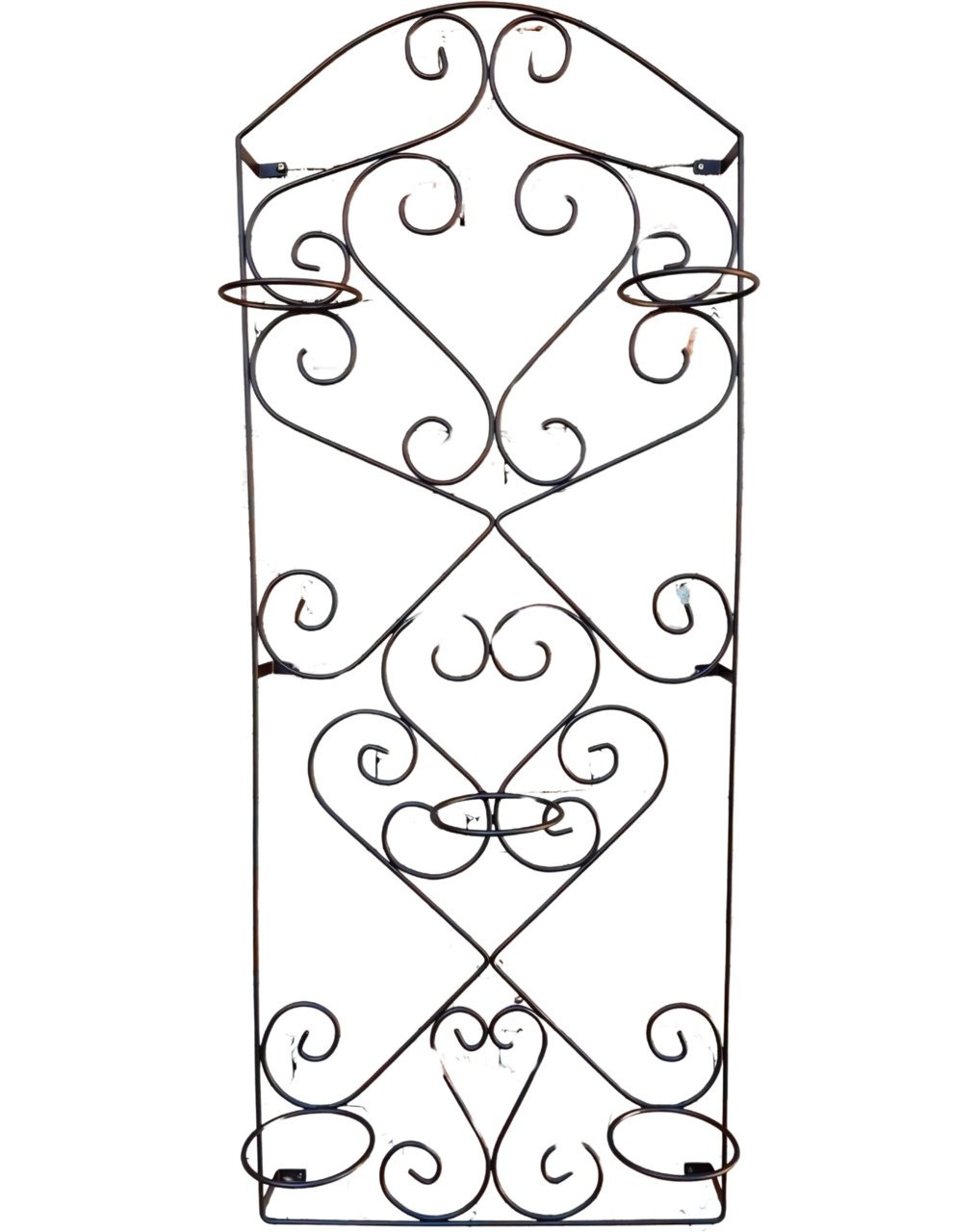 grade c/ 5 suportes para vasos