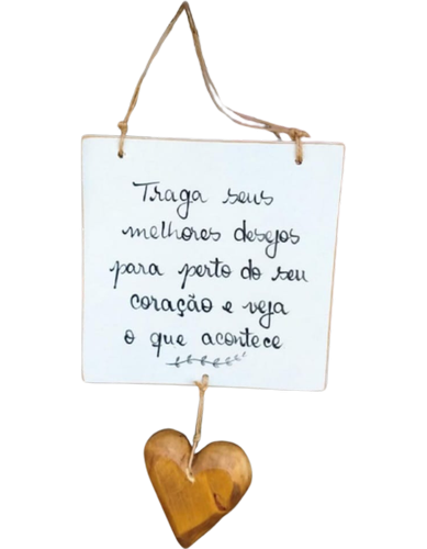 placa 17x17 com dizer 