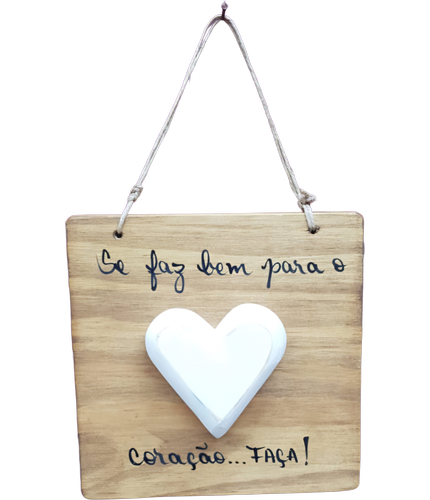 placa 17x17 com dizer 
