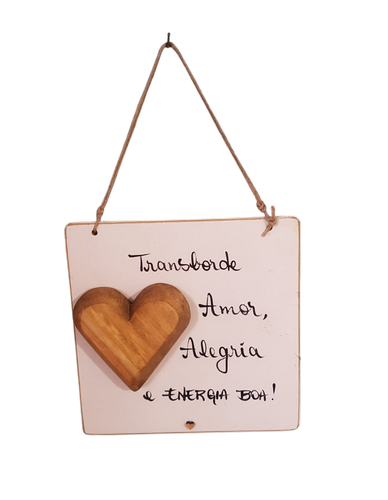 placa 17x17 com dizer 