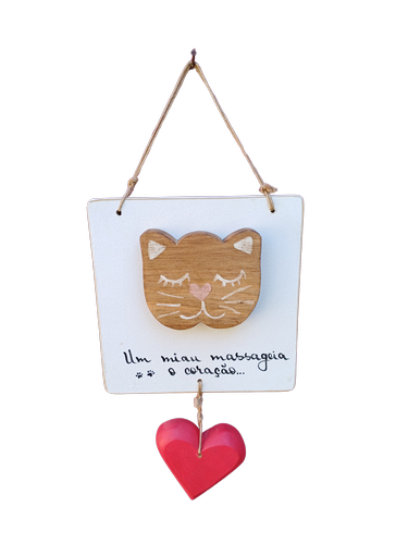 placa 17x17 com dizer 