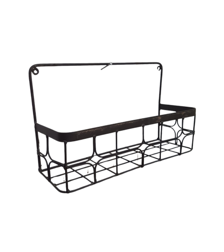 cesta marrom de parede 