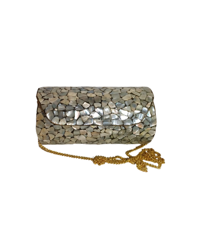 bolsa em metal redonda 