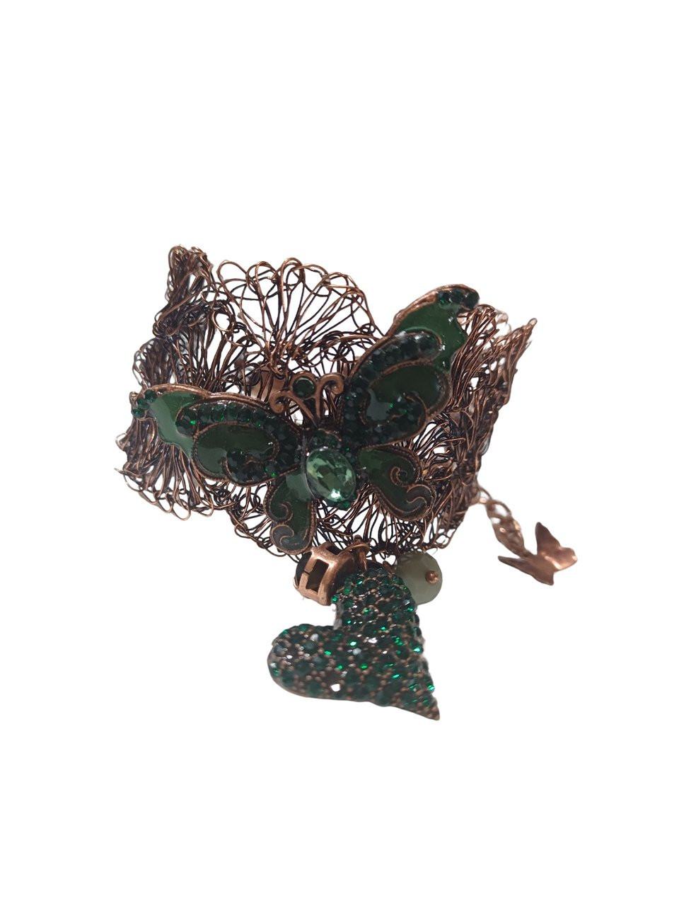 Pulseira borboleta verde