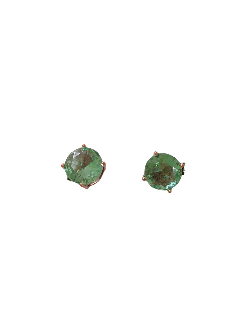 Brinco strass verde